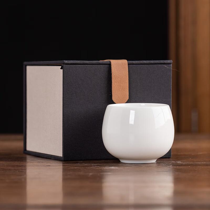 

Zhuangluhua Mutton Fat Jade White Porcelain Master Tea Cup