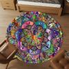 1pc Mandala Colorful Round Chair Mat Area Rug - Non-Slip, Floor Mat for Office, Bedroom, and Indoor Decor C1118077