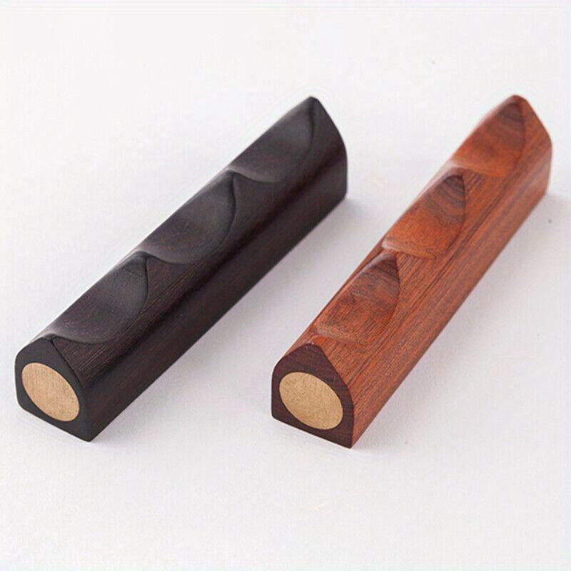 Wooden Brush Pen Holder Chinese Brush Pen Rest Stand Painting Calligraphy Pens Holder School Stationery Supplies New