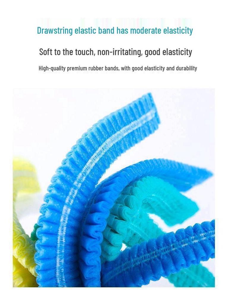 Blaue Aseptische Einweg-Vlies-Staubdichte Atmungsaktive Arbeitskappe