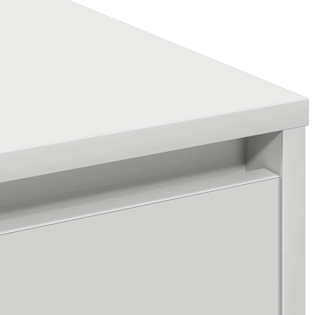 LED Sideboard Weiß 90 x 32 x 75 cm Spanplatte