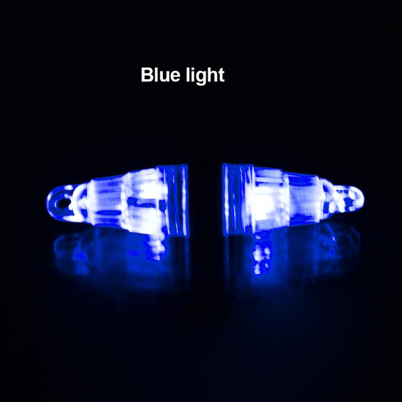 1Pc Led Fishing Light With 2 Battery Waterproof Dual Head Flashing Underwater Fish Suction Device Outdoor Fishing Accessories