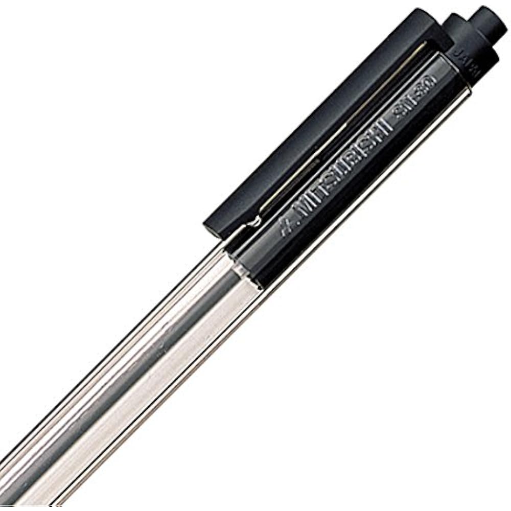 Mitsubishi Pencil Ballpoint Pen New Liner 0.7mm Black SN-80 10P Pack of 10 Item
