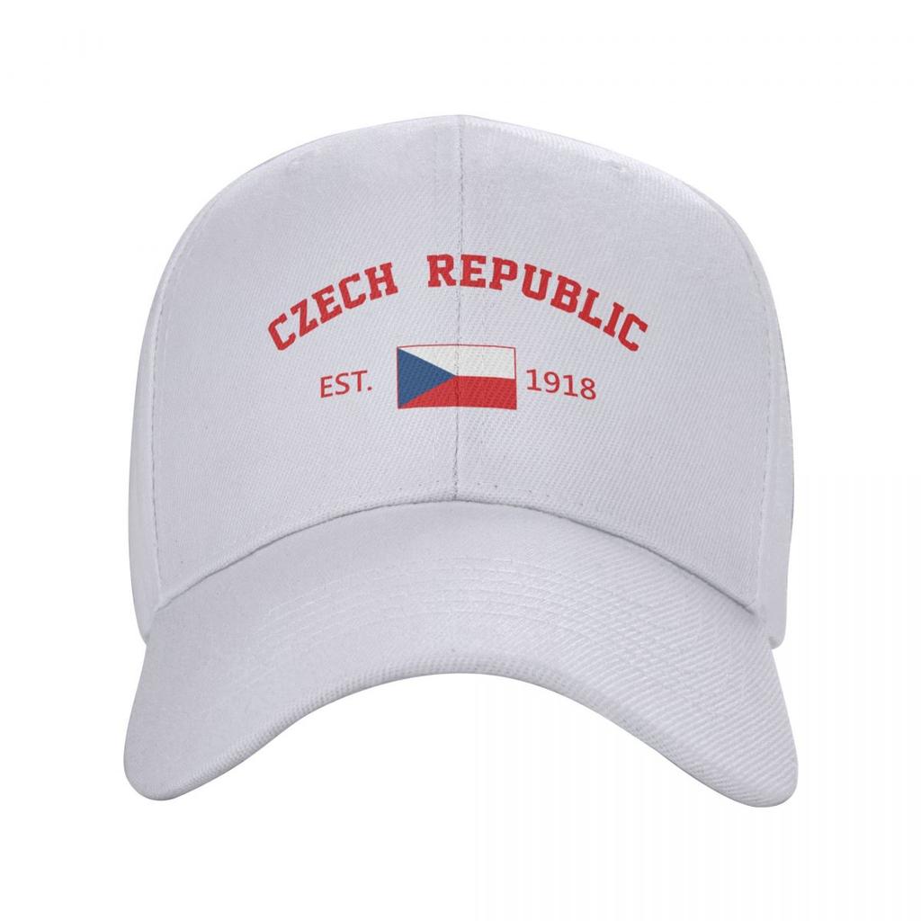 Unisex Baseball Cap Czech Republic EST Independence Day Wild Sun Shade Peaked Adjustable Outdoor Caps for Unisex Women