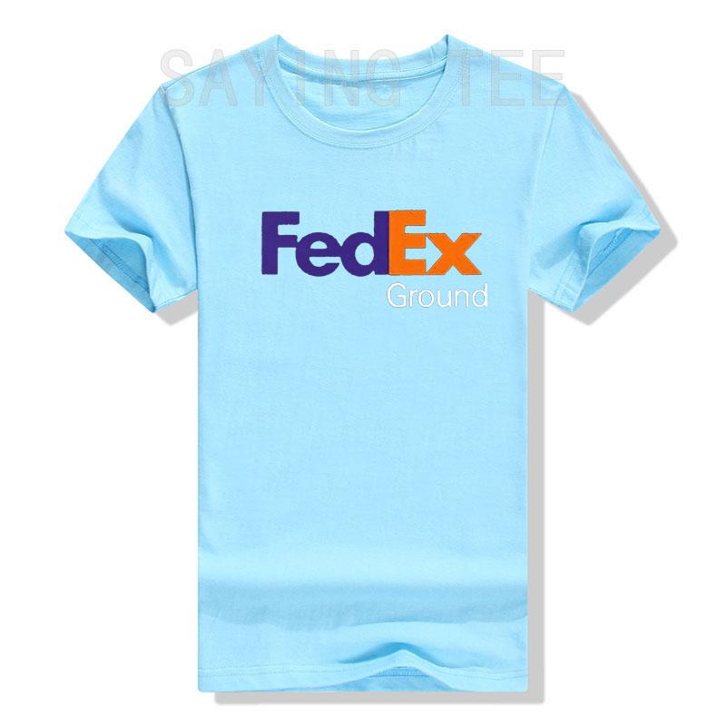 FedEx Unisex Mode Kurzarm Rundhals T-Shirt Grafik-Tees Lässig für Männer Frauen Lustige Blusen Baumwolle Arbeitskleidung Geschenke
