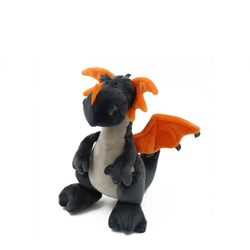 25cm Kawaii Dinosaurus Pluche Speelgoed Dubbelkoppige Dieren Knuffelpoppen Cartonn Anime Tweehoofdige Draak Voor Kinderen Jongens Cadeau 35CM black