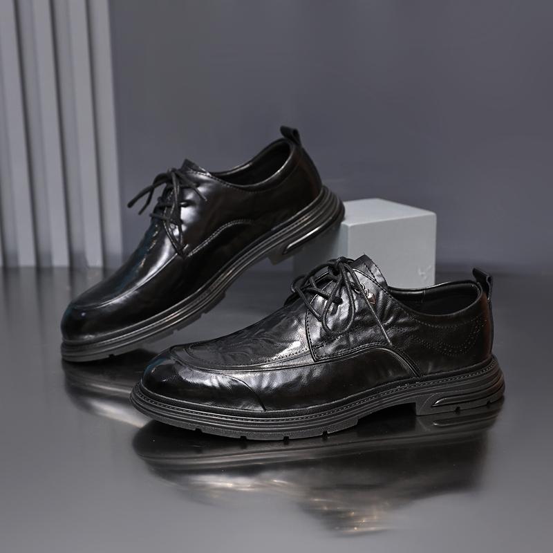 Golden Sapling British Style Men's Dress Shoes 2025 New Fashion Business Leather Oxfords Shoe Men Leisure Flats Chaussures Homme