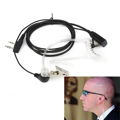 FBI-Stil Headset Ohrhörer Ohrhörer Mikrofon Sicherheit Radio Walkie Talkie Pro 2 Pin