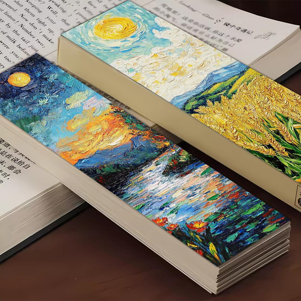 32 Stück, Van Gogh Ölgemälde Serie Lesezeichen für Lehrer, Leser und Fans, Lesezeichen, Geschenke, Partys, Geburtstage