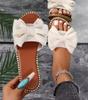 Women's Rhinestone Bow Flip-Flops: Lightweight Outdoor Slippers