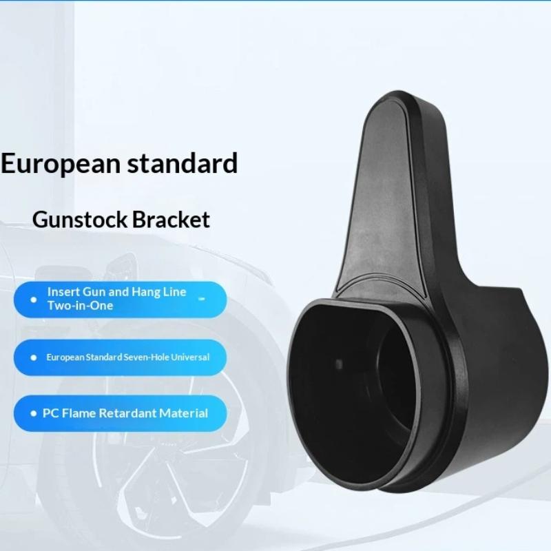 

Charging Cable Plug Stand Extra Protection Wall Mount Wallbox Socket Ev Charger Plug Holder For Electric Vehicle Type 2/Type 1 Type 2