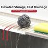 Narrow Edge Kitchen Sink Protector Silicone Drain Pad Cover New Sink Splash Guard  Countertop Use