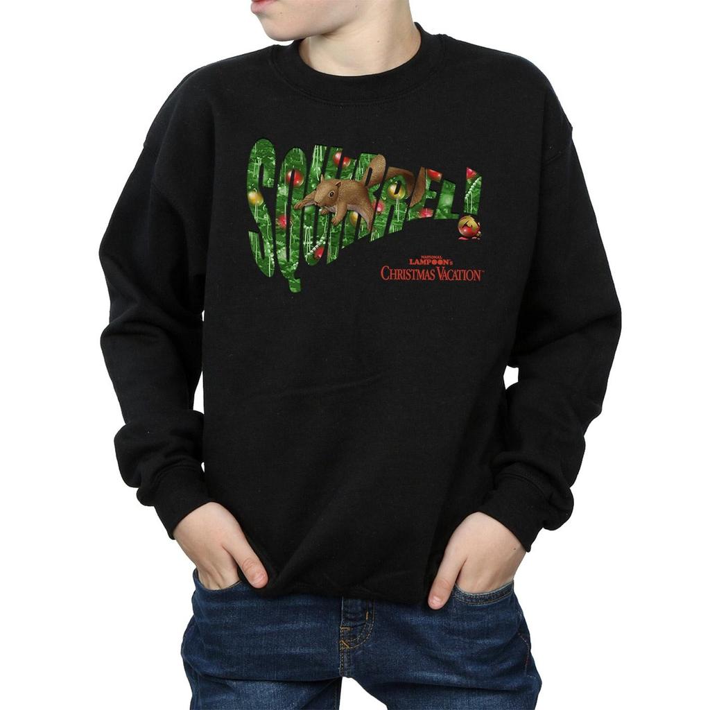 National LampoonÂ´s Christmas Vacation Boys Squirrel Tree Sweatshirt