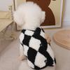 Dog Clothes  Plaid Fleece Pet Jacket for Small Dogs Winter Warm Puppy Coat Chihuahua Yorkshire Bichon Vest Costume Pet Supplies