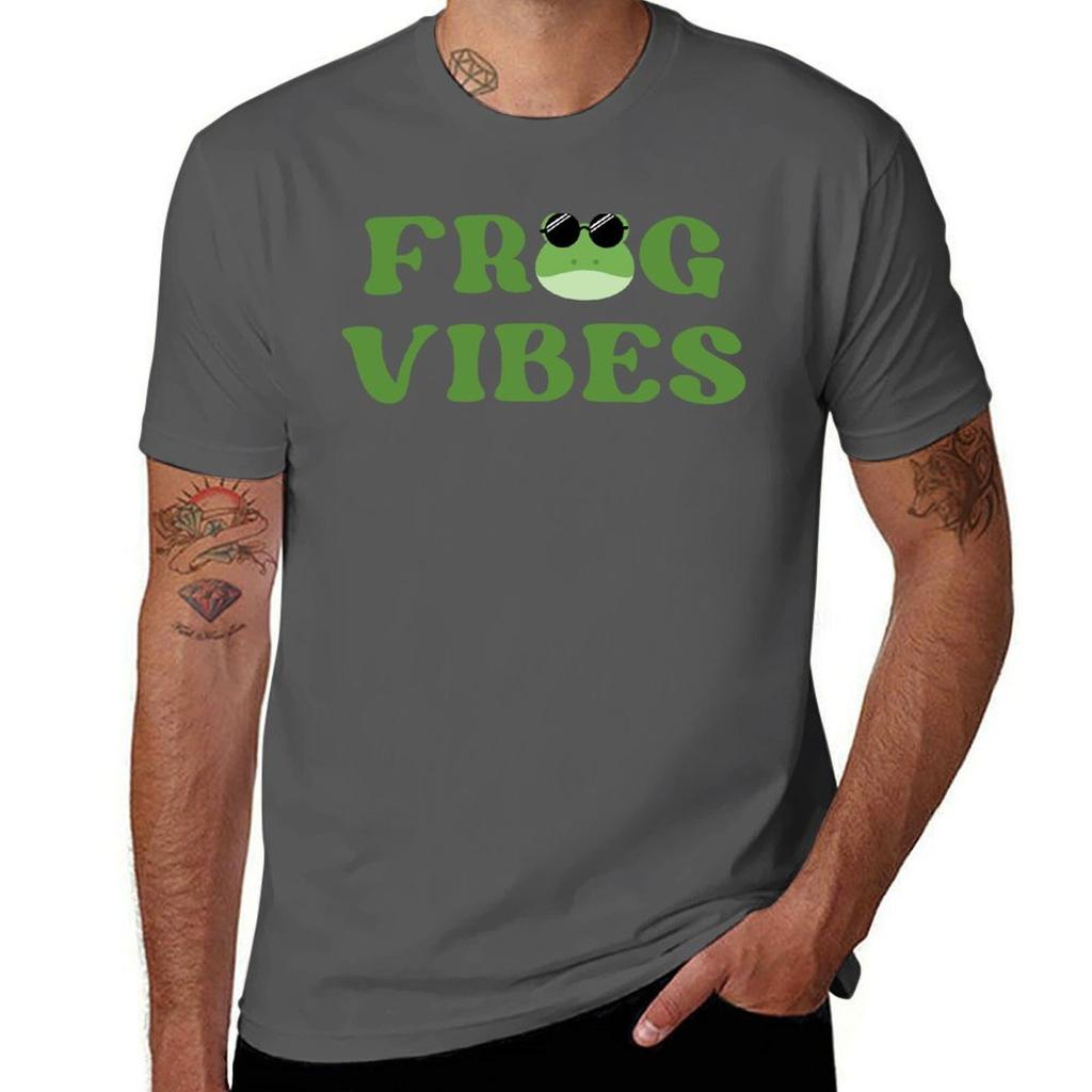 Retro Frog Vibes Frog Aesthetic Cool Frog TShirt t shirts for man graphic vintage man tshirt TShirt