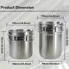 304 Stainless Steel Mug 2pcs Set, Folding Handle Coffee Cup, Outdoor Camping Portable Cookware Pot