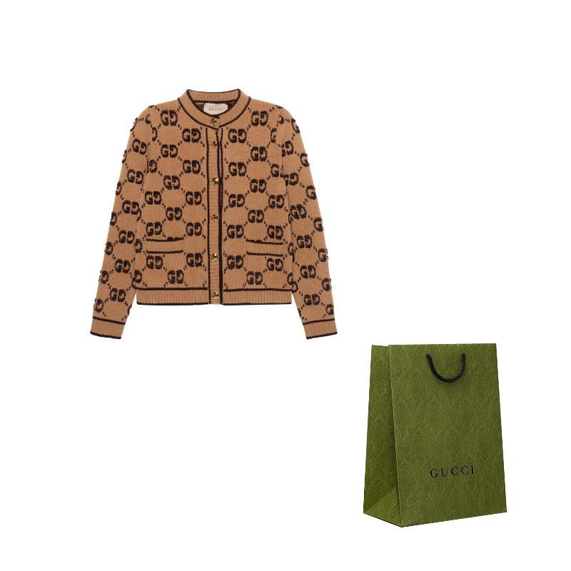 Gucci FW22 Knitwear Women's Brown 713300-XKCNA-2668