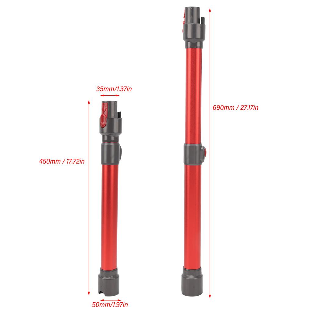 Vacuum Extension Wand Quick Release Replacement Pipe Vacuum Cleaner Rod Vacuum Extension Pipe Tube Vacuum Accessories for V7 V8 V10 V11