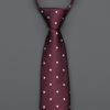 Burgundy Zip-Up Tie Men And Women Formal Wear Business Groom Best Man Wedding Korean Version No Striped Tie