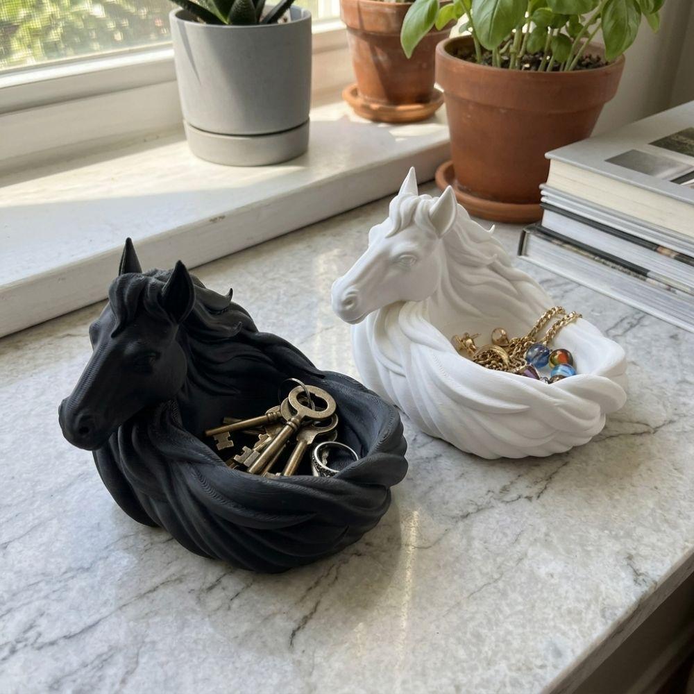 Animal Shaped Horse Storage Bowl 3D Printing Jewelry Storage Tray Tabletop Display