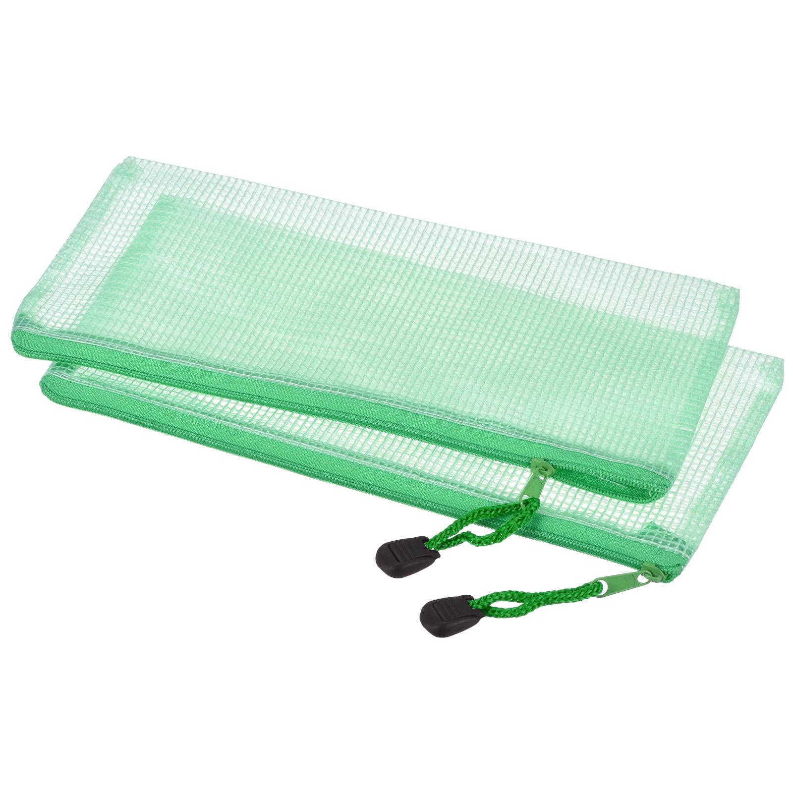 

3Pcs Mesh Zipper Pocket Folders Waterproof PVC Document Bag for Pouch Filing Stationery Organizer Office Metting Supplies