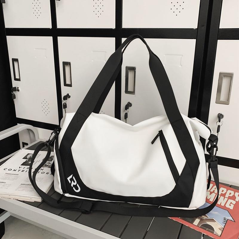 Schoolbag Black Travel Bag Diagonal Span Dry And Wet Separation Hand Carry Large Capacity Sports Fitness Bag Leisure Boarding Business Travel Storage Bag