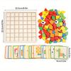120Pcs Wooden Mosaic Puzzle Toy Montessori Kids Wooden 3D Geometric Shape Jigsaw Puzzle Board Set Baby Early Education Toys for