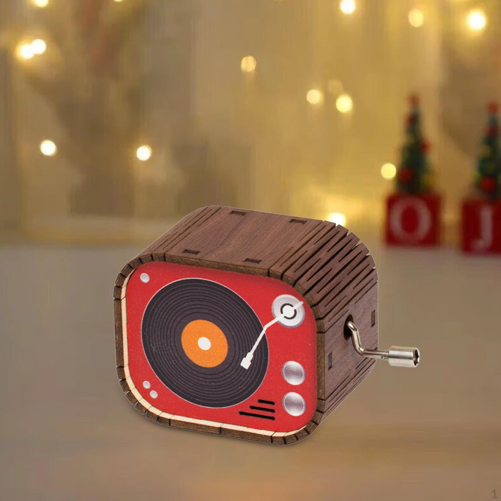 

Деревянная музыкальная шкатулка как украшение стола, музыкальный подарок для детского праздника Multicolor A