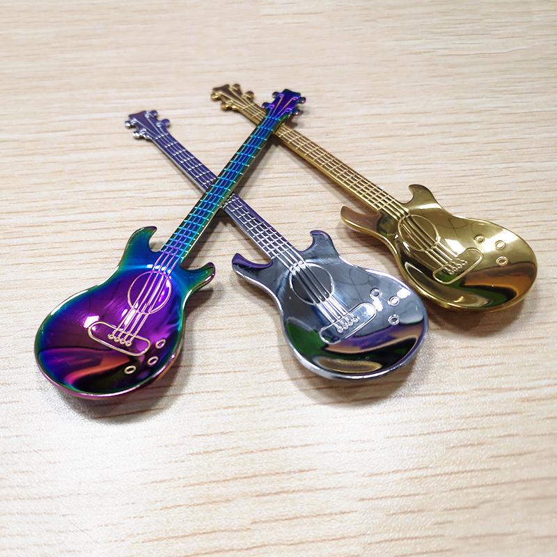 cucharita para dulces o hel Cuchara de guitarra de dibujos animados cucharita para dulces o hel Cuchara de guitarra de dibujos animados