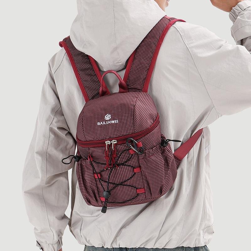 Unisex Nylon Backpack Casual Travel Daypack Outdoor Sports Bag for Hiking Camping