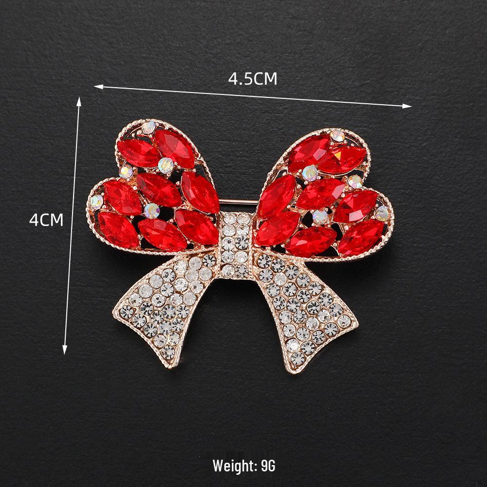 High-End Rose Red Chinese Flower Brooch: Classical Pin for Women's Qipao & Coat Accessories