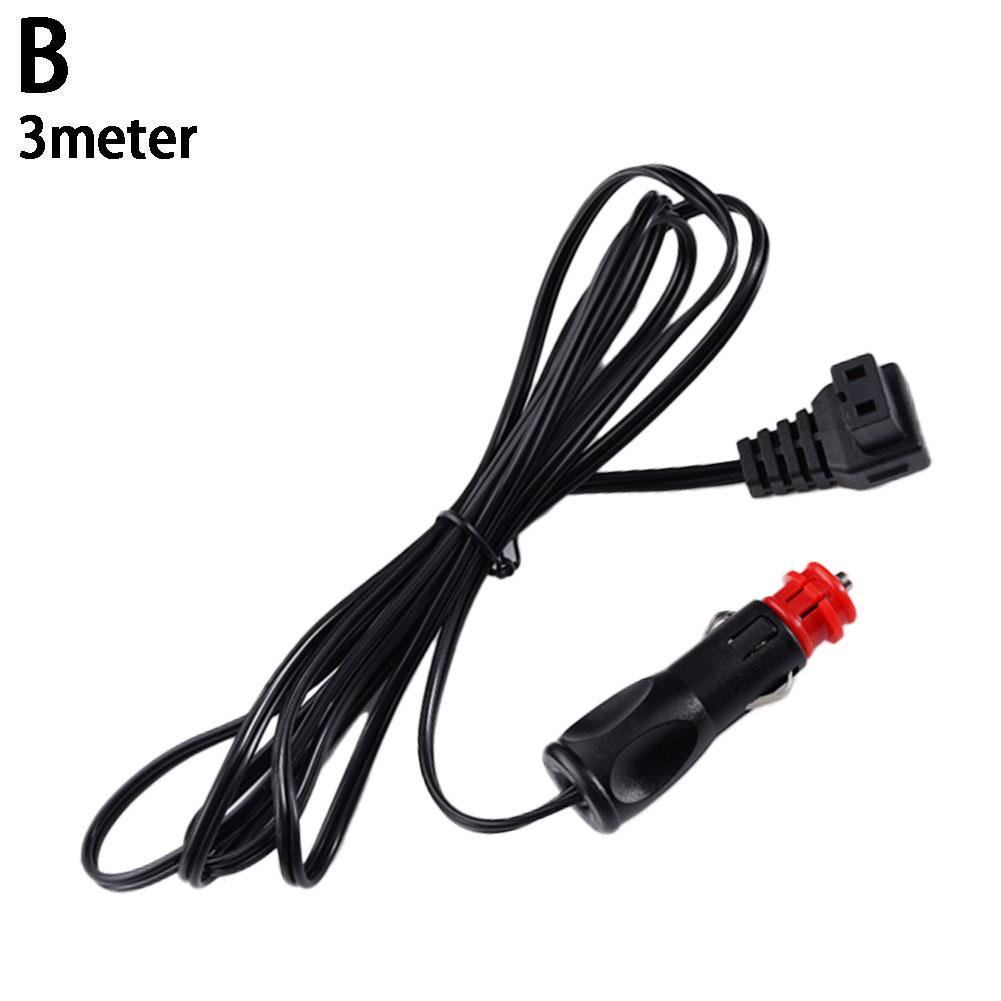 2/3/4M Car Fridge Cigarette Lighter Plug 12V-24V Aoto Car Refrigerator Cooler Extension Power Cables Charging Replacement Line
