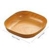 Kitchen Wood Grain Plastic Square Plate Japanese Simple Wood Grain Dish Set For Tableware Kitchen Bowl Dish Dinnerware