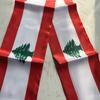 SCARF FLAG Personalizzato Sciarpa Libano 14*135cm Stampata Double Face Stendardo Sciarpa Libano Per Decorazione Evento Festivo