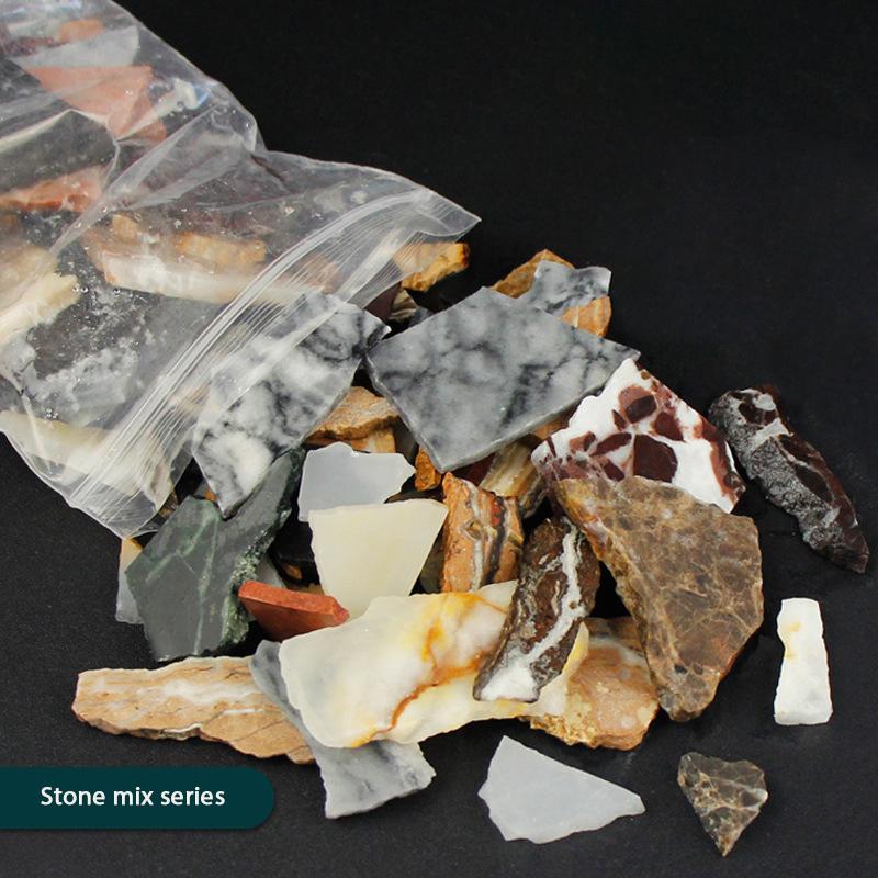 Diy Mosaic Fragments Irregular Shaped Handmade Stone Jade  Glass Particles