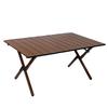 Rolling Fold Table Aluminum Camping Table Portable Picnic Table with Carry Bag Lightweight Outdoor Desk for Beach Hiking Travel
