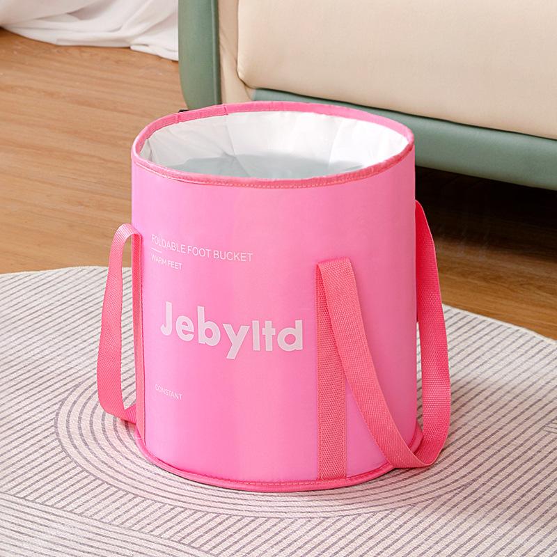Cadă portabilă pliabilă pentru picioare, găleată pliabilă pentru spa picioare cu capac, înmuiere profundă pentru casă, călătorie