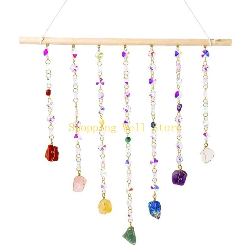 

KX4B Sun Catchers Hanging Ornament Suncatchers Colorful Crystal Window Decoration Wind Chimes for Wall Window Pendants Decors China Mainland
