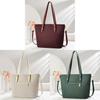 Classic Pu Large Capacity Tote Bag With Zipper Closure For Daily Use Women
