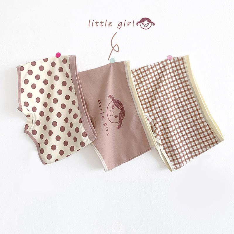 

3 шт./компл. детские трусики, сетчатое нижнее белье для девочек и мальчиков, хлопковые трусики в горошек, розовые трусики для малышей с героями мультфильмов M