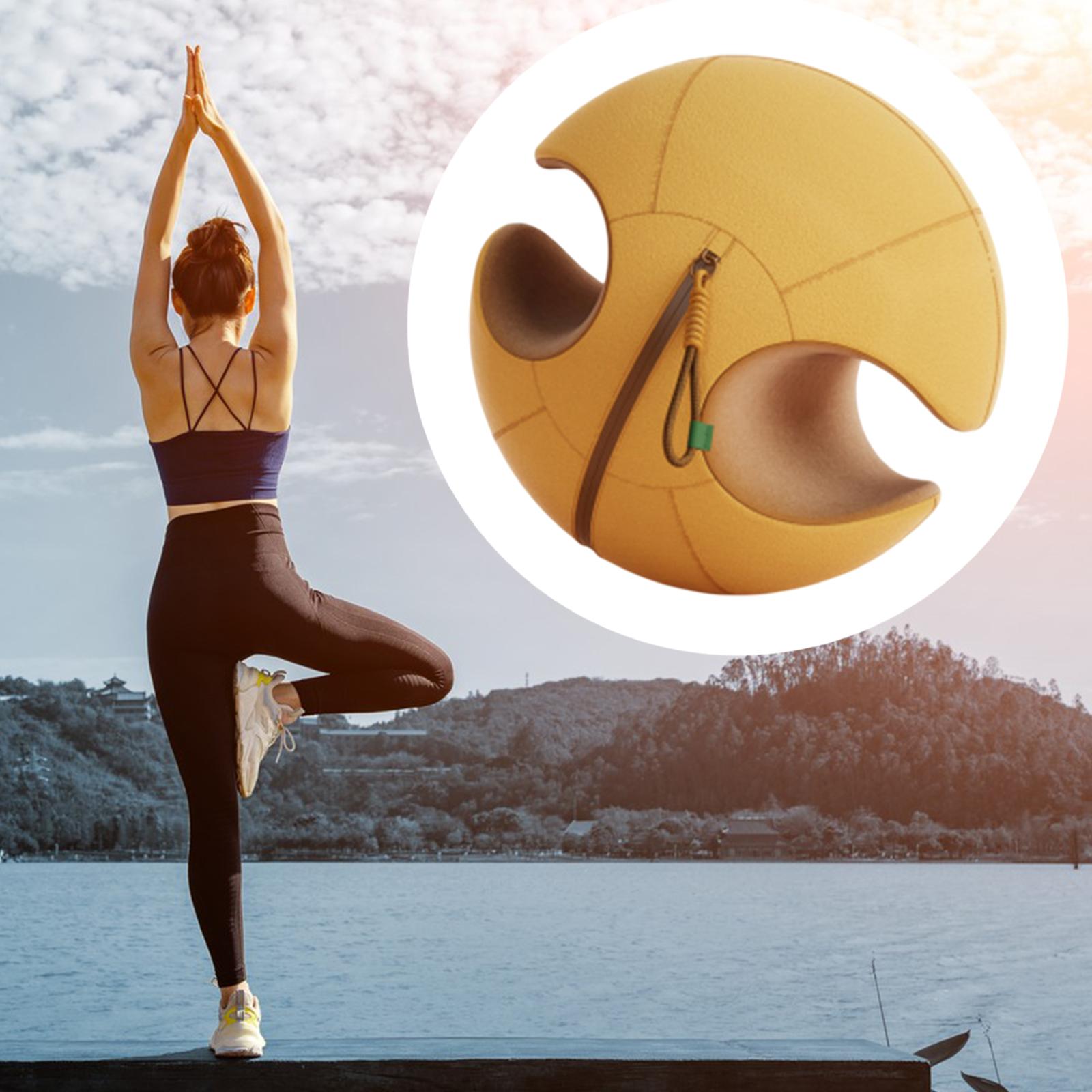 Yoga Ball Core Strength Shaping Training Ball 34 cm Workout Exercise Ball жёлтый