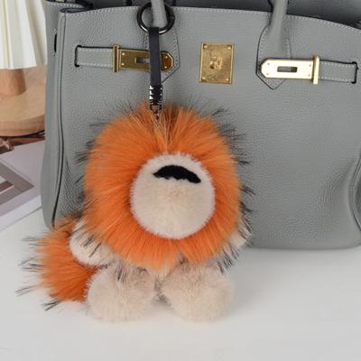 Portachiavi Pendente Bambola Forma Leone Bambola di Peluche Leggera Portachiavi Facile da Trasportare Portachiavi Accessori per Zaino