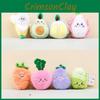 Charming Cartoon Fruit And Veggie Plush Keychain Cute Banana Durian Carrot Plush Toy