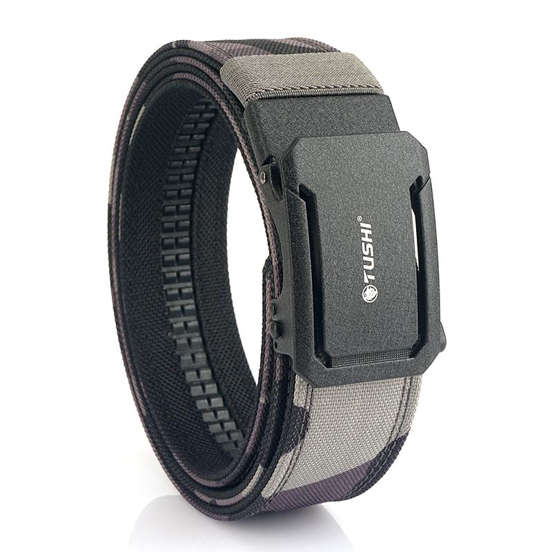 

Hssee New Hard Military Belt For Men Plus Women Tight Nylon Tactical Outdoor Belt Metal Automatic Buckle Ipsc Belt Casual Girdle 120cm