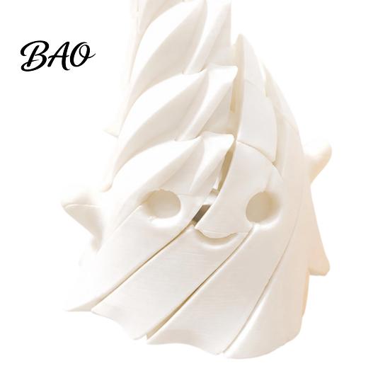 Stretchable Ghost Figures 3D Printed Fidget Toy, Flexible Slippery Sensory Toy for Kids Adults, Cute Figurine Stress Relief Halloween Desk Decoration