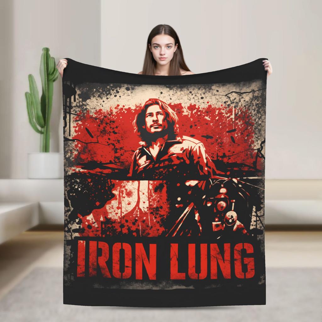 Horror Game Iron Lung Blanket Quality Soft  Throw Blanket Spring Child Living Room Print Bedspread