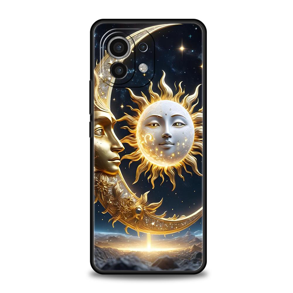 Moon Sun Phone Case Cover for Xiaomi Mi 15 14 13 12 11 Ultra 14T 13T 12T 11T 10T Pro Lite 5G Shockproof Silicone Capas Funda Bag