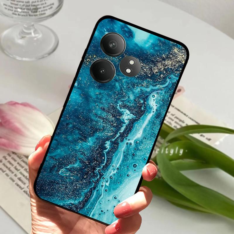For Realme GT 6 GT6 Case Shockproof Soft TPU Silicone Phone Cover For Realme GT 6T Capa Realme GT6 GT6T Cartoon Matte Bumper