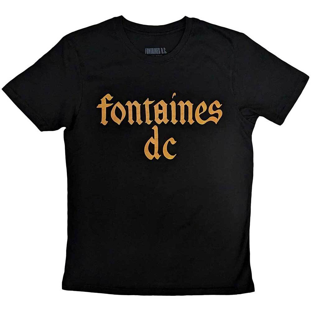 Fontaines DC Unisex TShirt Gothic Logo (Small) S
