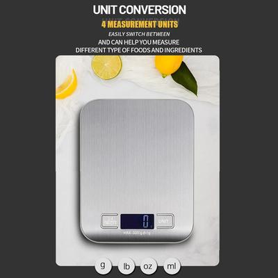 Digitale Keukenweegschaal LED Display Roestvrijstalen Paneel Elektronische Weegschalen Huis Sieraden Voedsel Snacks Wegen Bakgereedschap